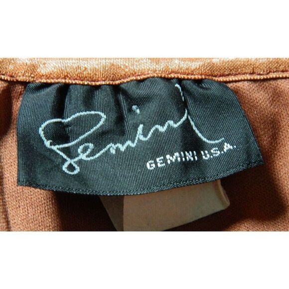 Gemini Skirts Size XXL Orange Floral Ruffle Hem Lined‎ Y2K Vintage - Picture 7 of 8